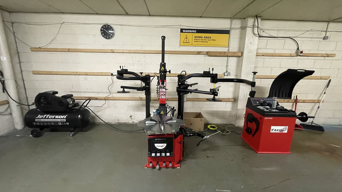Fully automatic tyre changer and wheel balancer at Titan Tyres
