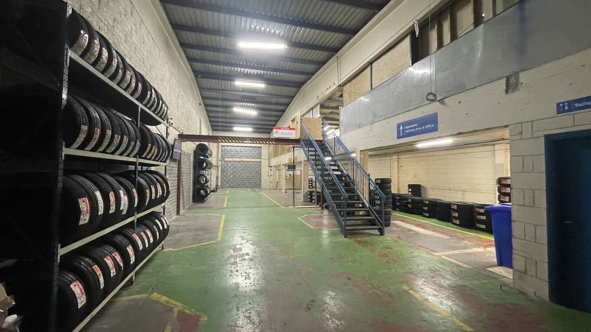 Inside Titan Tyres shop in Galway
