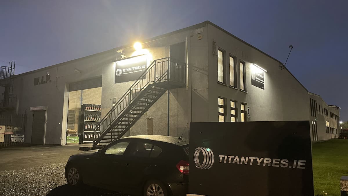 Titan Tyres shop front at Ballybrit Business Park, Ballybrit